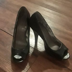 Madden girl peek a boo toe heels